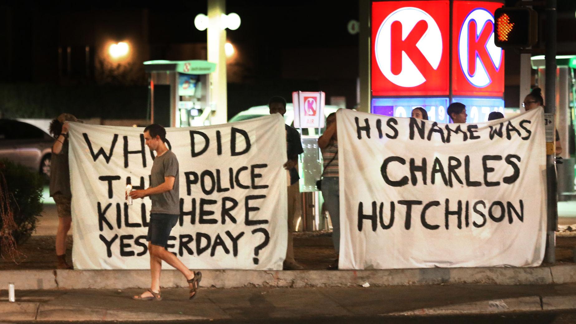 Tucson Circle K where police shot and killed man draws protesters, memorials